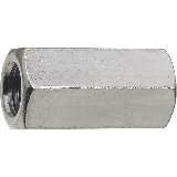 Langmutter DIN 6334:  M8 - STAHL, verzinkt (StP100)