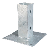 Aufschraubhülse für Vierkantholzpfosten 91 mm