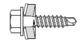 Bohrschraube f. Trapezblech E-X BOHR RS 14:  4,8x20 - BL 2 mm - NIRO A2 (Überlappung) - 100 Stk/Pkg