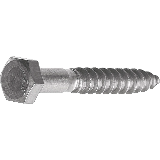 Gestellschrauben DIN 571: 10x70 - NIRO - 100 Stk/Pkg