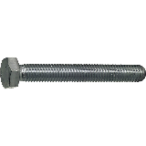 Sechskantschraube DIN 933: 6x50 - STAHL, verzinkt - 200 Stk/Pkg