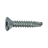 Senk-Bohrschraube (TX) DIN 7504: 4,8x25 - STAHL, verzinkt (bis 4,4mm) - 500 Stk/Pkg