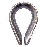 Seilkausche DIN 6899b: 10 mm - STAHL, verzinkt (mittelschwer)
