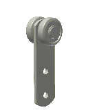 Rollapparat einpaarig - Rolle "lang" f. Planen (Nr. 0) 30kg