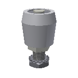 Bodenführungsrolle Ø 19 lose f. U-Profil 25/25/2