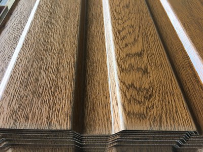 Trapezblech Tor 10/100/0,63 - TH100 Holz (HL 4 m) 4,40m²/TAF