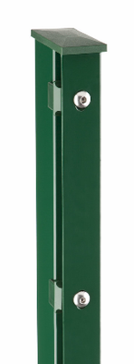 Pfosten mit Abdeckleiste "Typ KA" 60x40x2 1285 mm RAL 6005