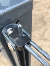 U-Zaunanschlussleiste 840 mm feuerverz.